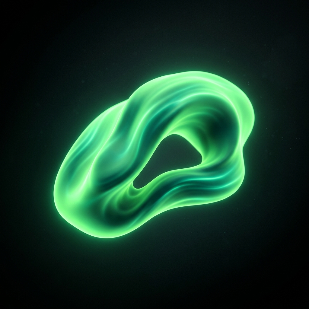 Neon Green Abstract Organic Orb - Superieur Comfort